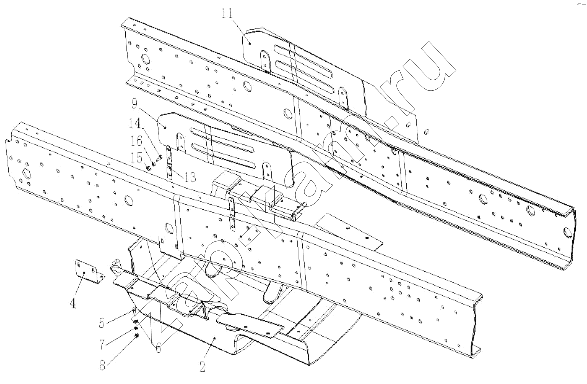 Схема/чертеж: Engine heat preservation device / HOWO ZZ3327N3647C-N2WA
