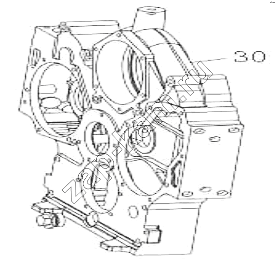 Схема/чертеж: Gear case / HOWO ZZ3327N3647C-N2WA