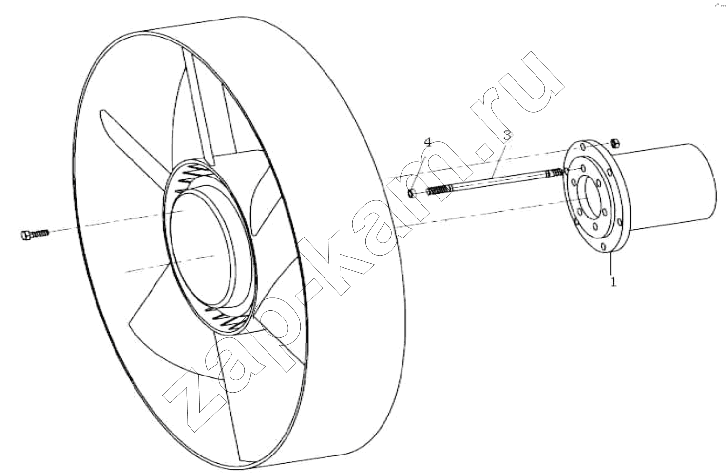 Схема/чертеж: Flange / HOWO ZZ3327N3647C-N2WA