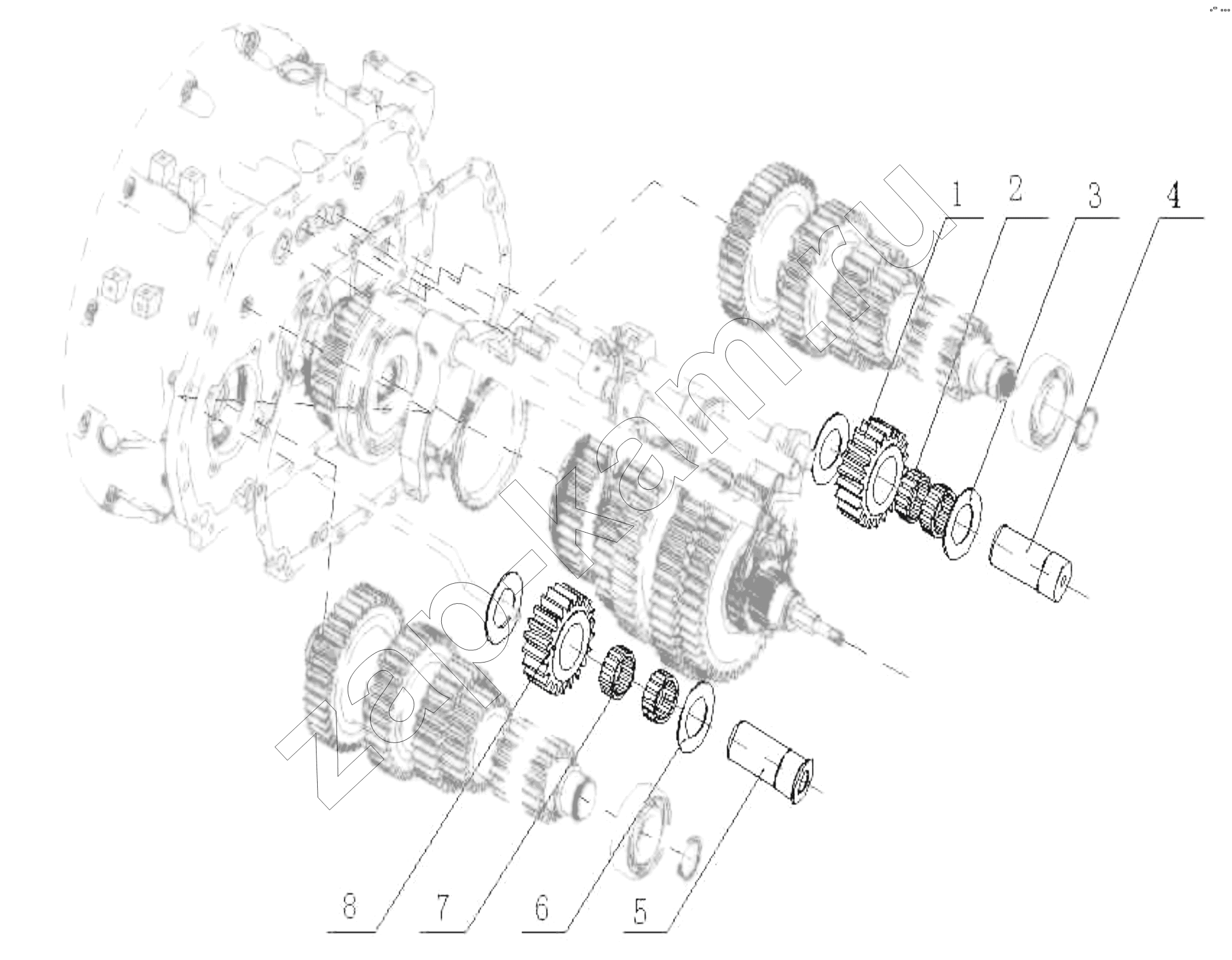 Схема/чертеж: Idle Wheel / HOWO ZZ3327N3647C-N2WA