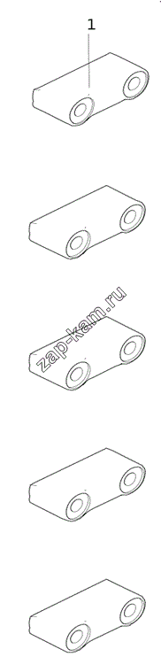 Схема/чертеж: AC 6150424702 Зажимный блок подвесного кольца / HOWO ZZ3407S3867E-PA103709