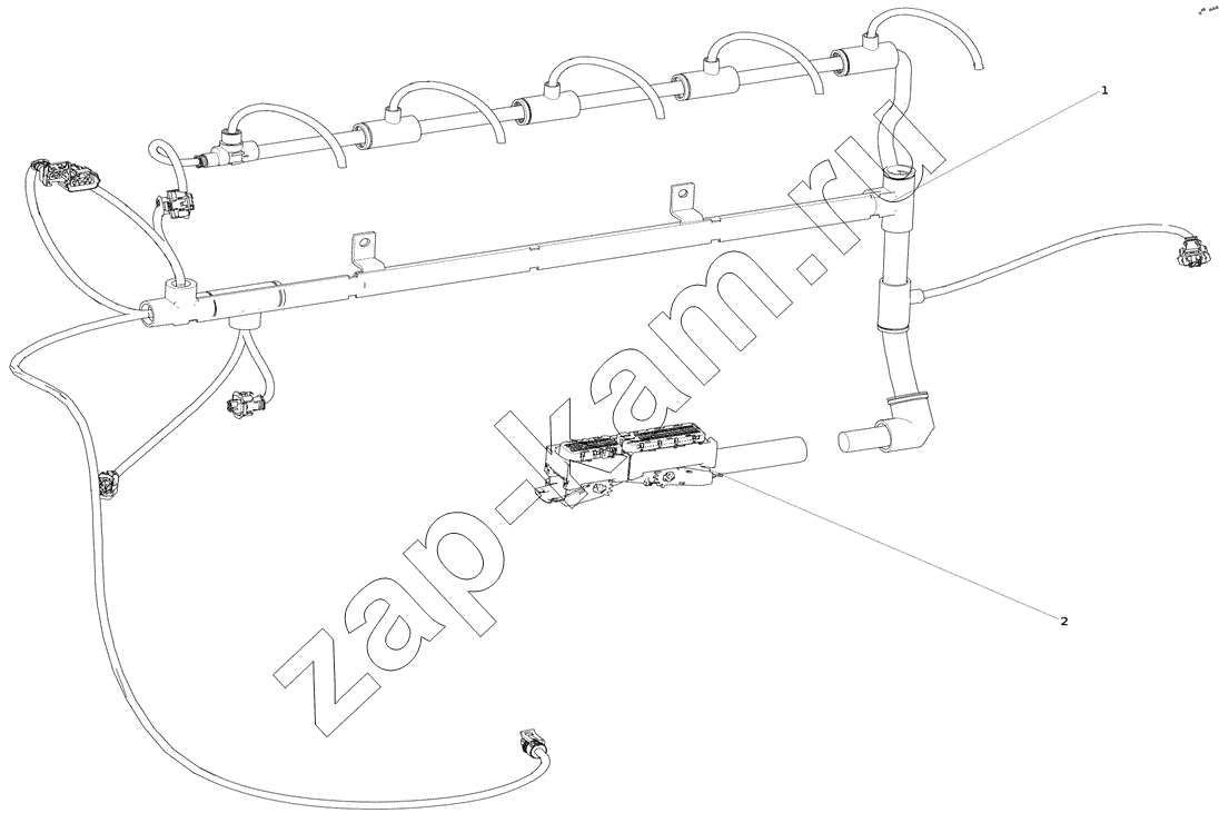 Схема/чертеж: AC D100943820 Жгут проводов / HOWO ZZ3407S3867E-PA103709