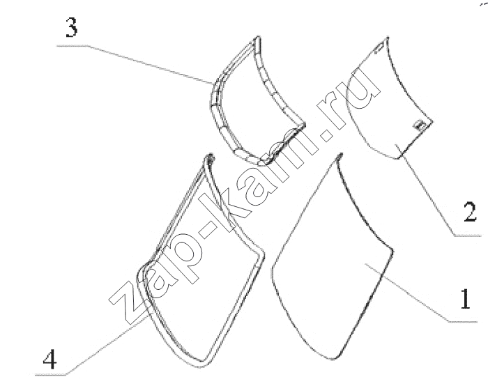 Схема/чертеж: Cab glass / HOWO ZZ4257N3247N1B_A7_D12_380