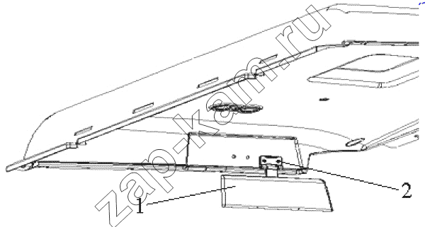 Схема/чертеж: Side sun visor / HOWO ZZ4257N3247N1B_A7_D12_380