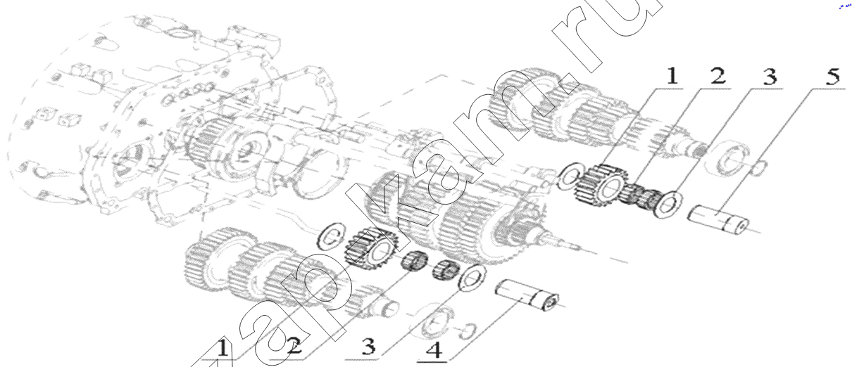 Схема/чертеж: Idler axle assembly / HOWO ZZ4257N3247N1B_A7_D12_380