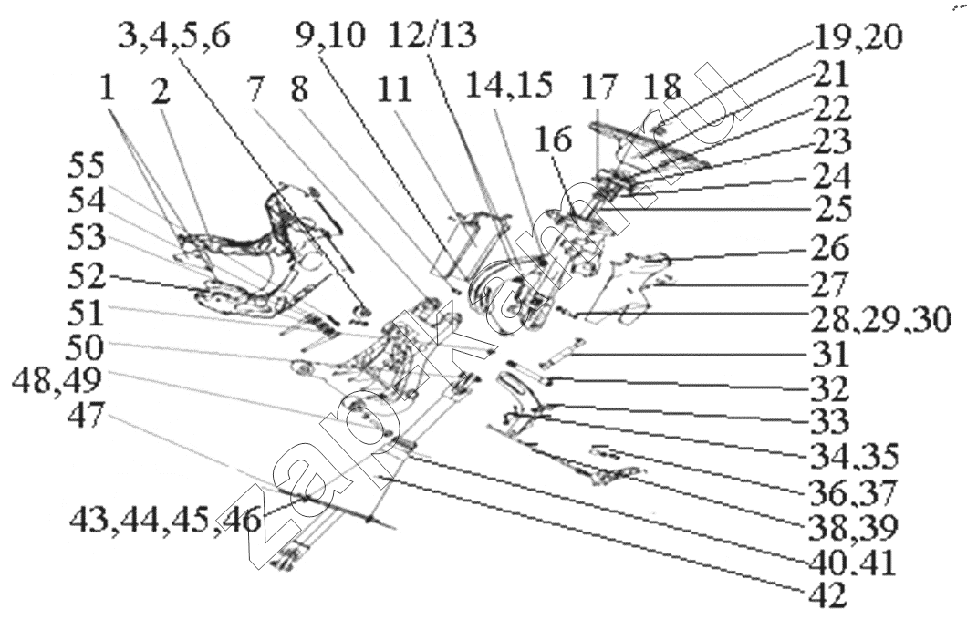 Схема/чертеж: Steering control device / HOWO ZZ4257N3247N1B_A7_D12_380