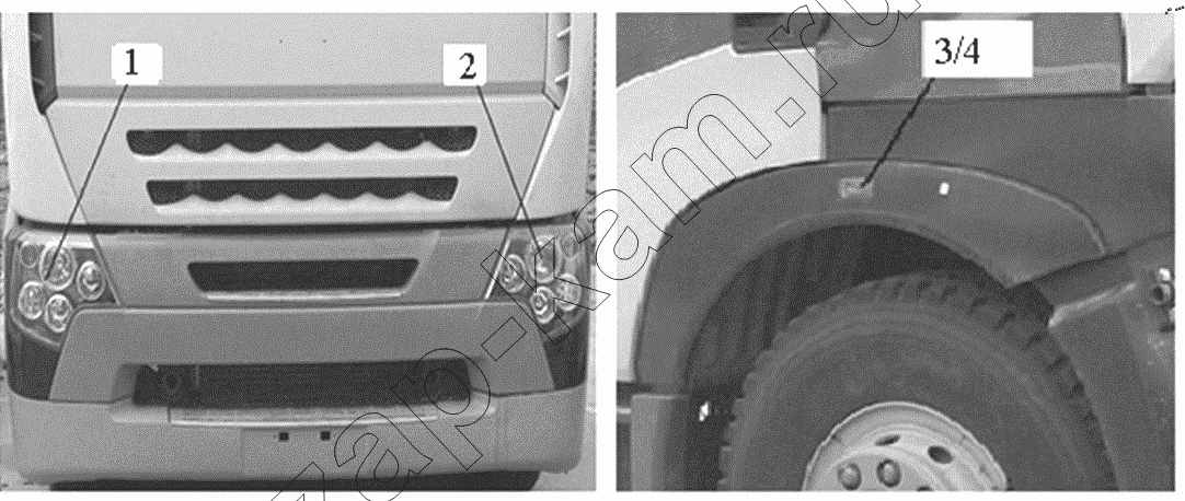 Схема/чертеж: A7 headlamp / HOWO ZZ4257N3247N1B_A7_D12_380