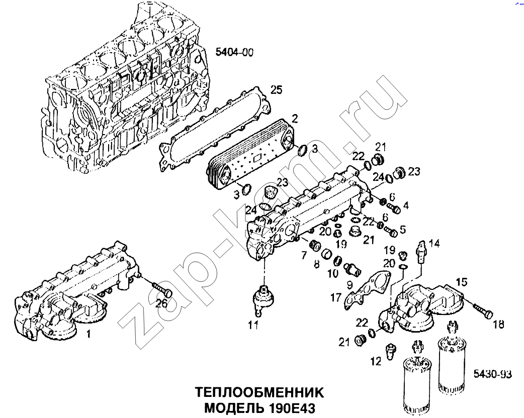 Схема/чертеж: Теплообменник / IVECO EuroTech CURSOR