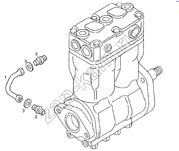 Схема/чертеж: Водяной насос / IVECO EuroTech CURSOR