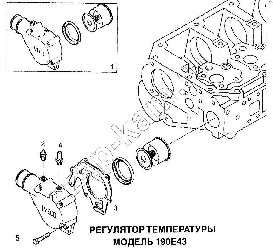 Схема/чертеж: Регулятор температуры / IVECO EuroTech CURSOR