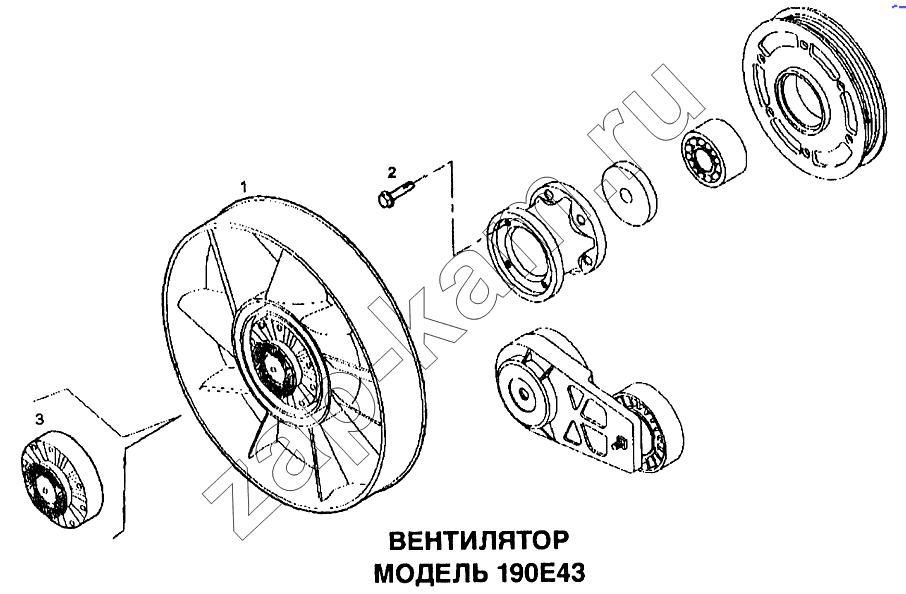 Схема/чертеж: Вентилятор / IVECO EuroTech CURSOR