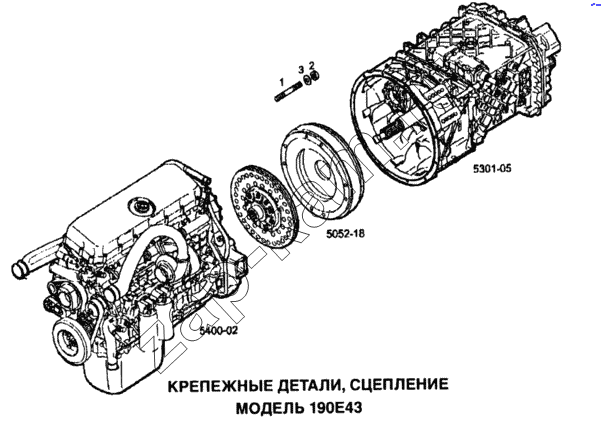 Схема/чертеж: Крепежные детали сцепления / IVECO EuroTech CURSOR