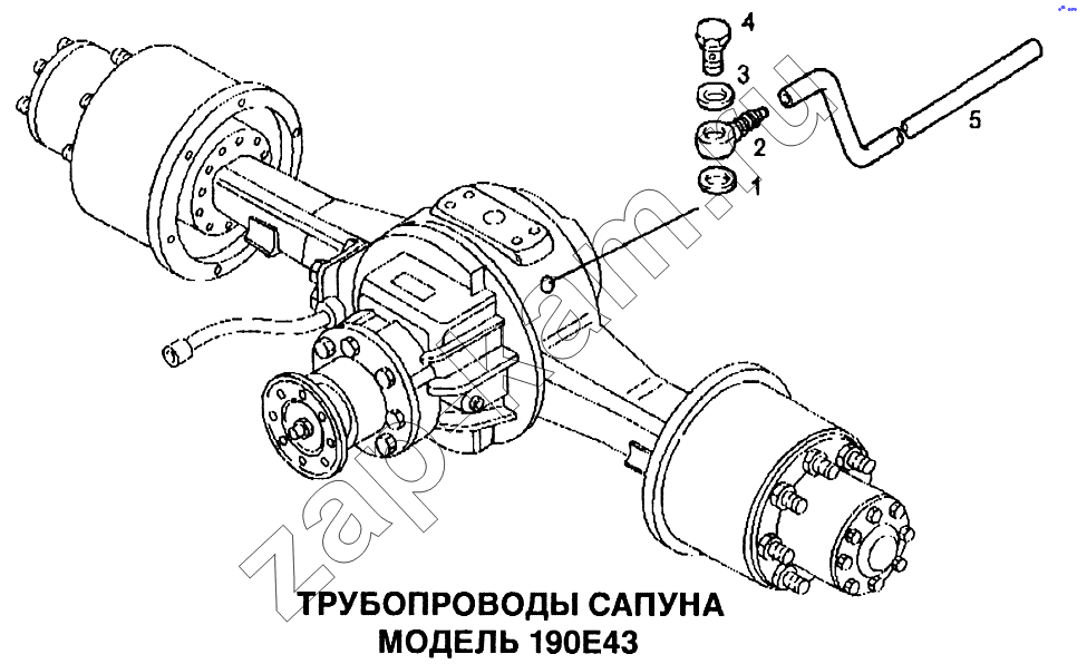 Схема/чертеж: Трубопроводы сапуна / IVECO EuroTech CURSOR