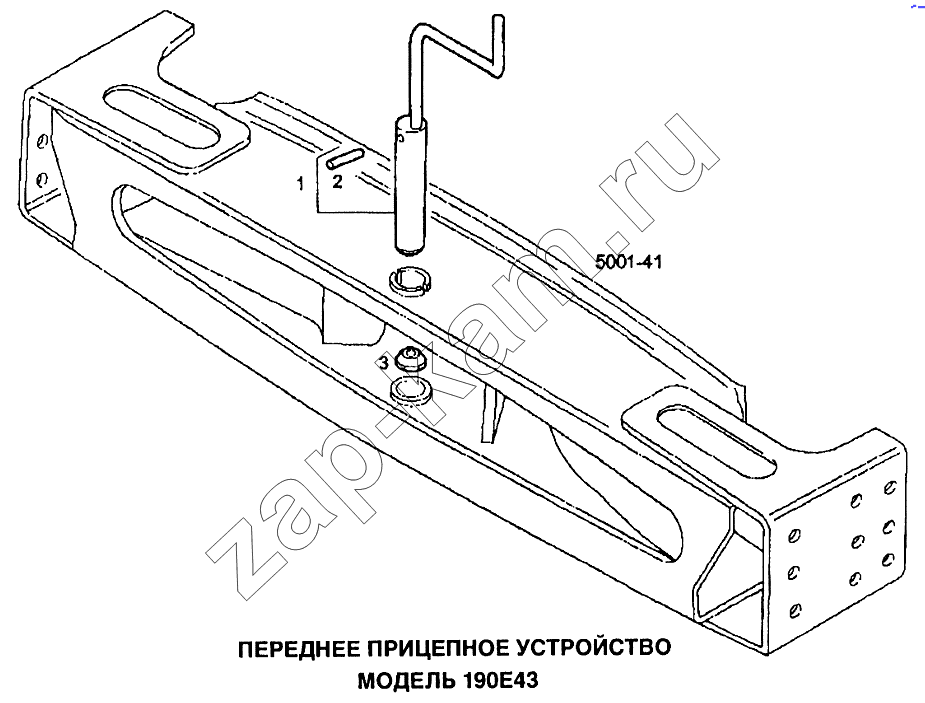 Схема/чертеж: Переднее прицепное устройство / IVECO EuroTech CURSOR