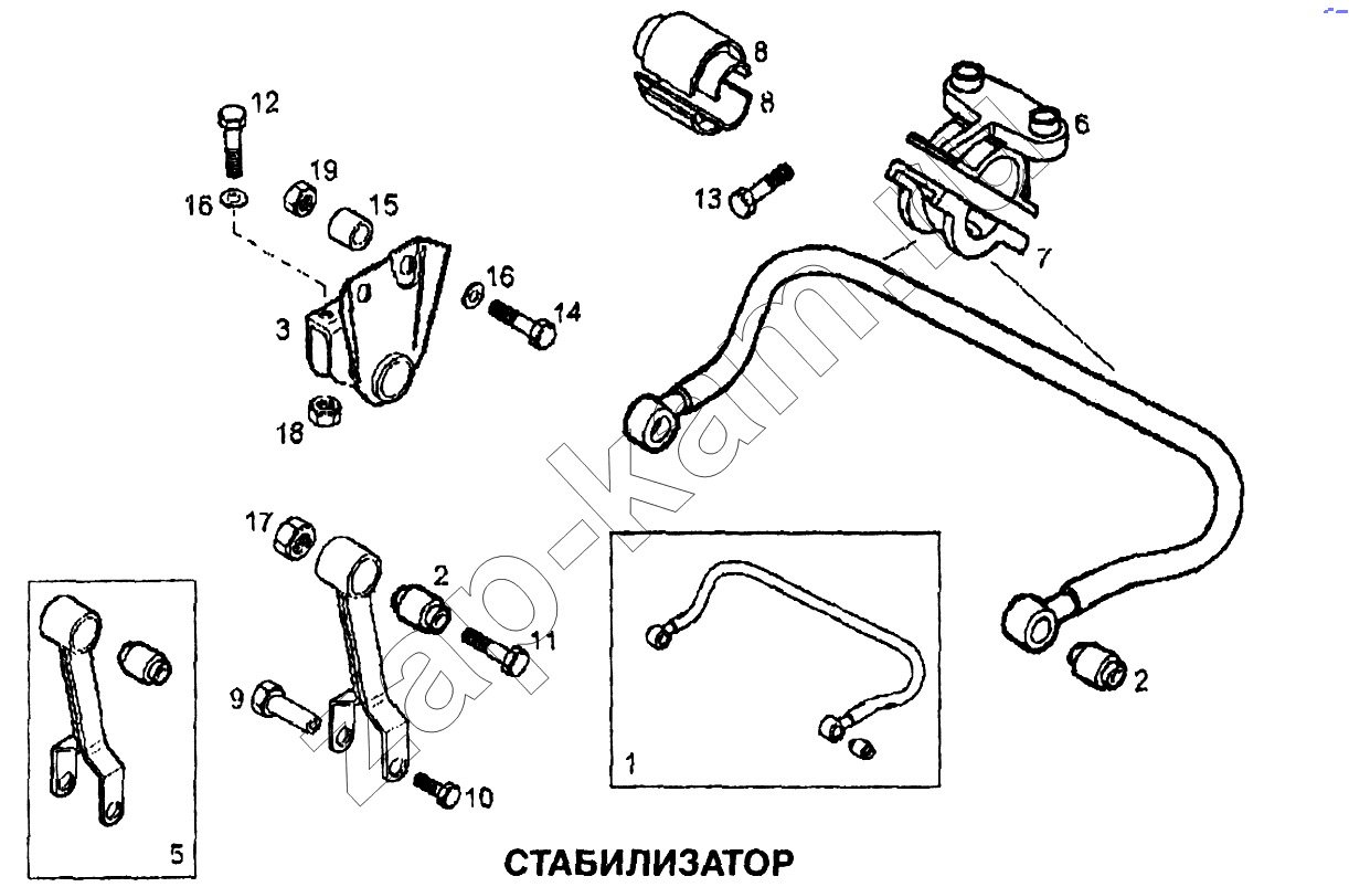 Схема/чертеж: Стабилизатор / IVECO EuroTech CURSOR