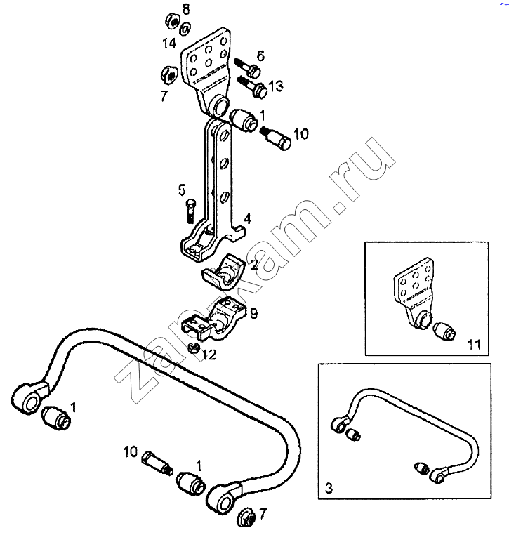 Схема/чертеж: Стабилизатор / IVECO EuroTech CURSOR
