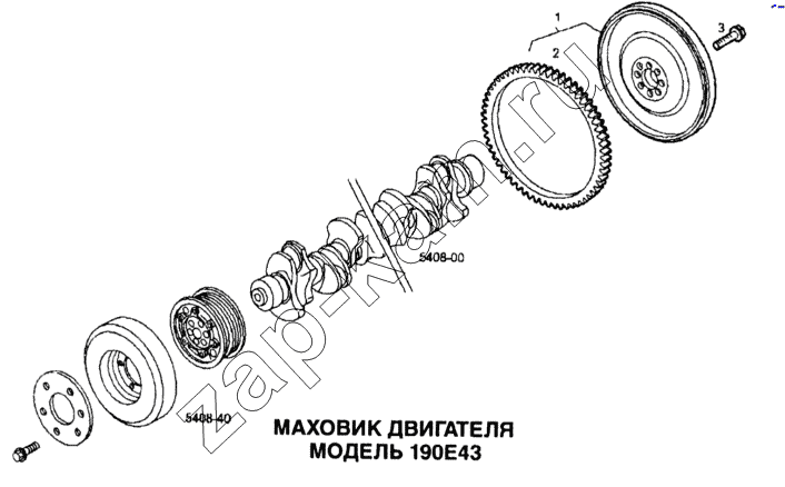 Схема/чертеж: Маховик двигателя / IVECO EuroTech CURSOR