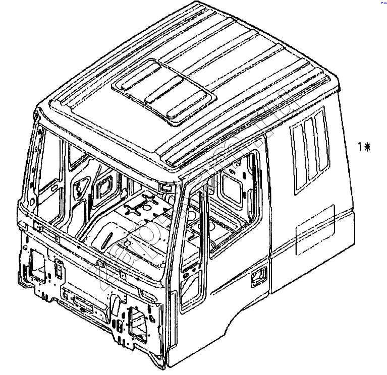 Схема/чертеж: Каркас кабины / IVECO EuroTech CURSOR