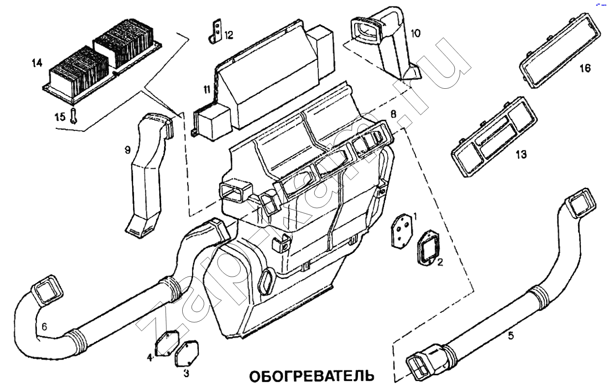 Схема/чертеж: Обогреватель / IVECO EuroTech CURSOR