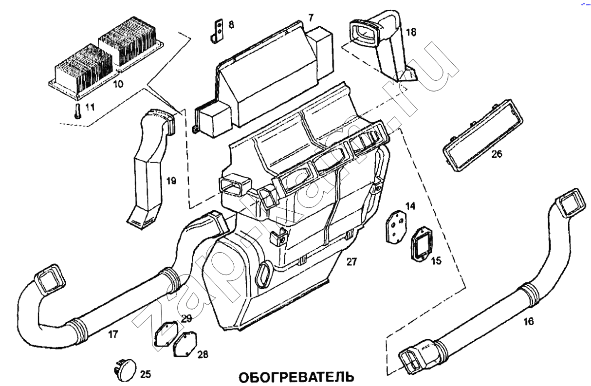 Схема/чертеж: Обогреватель / IVECO EuroTech CURSOR