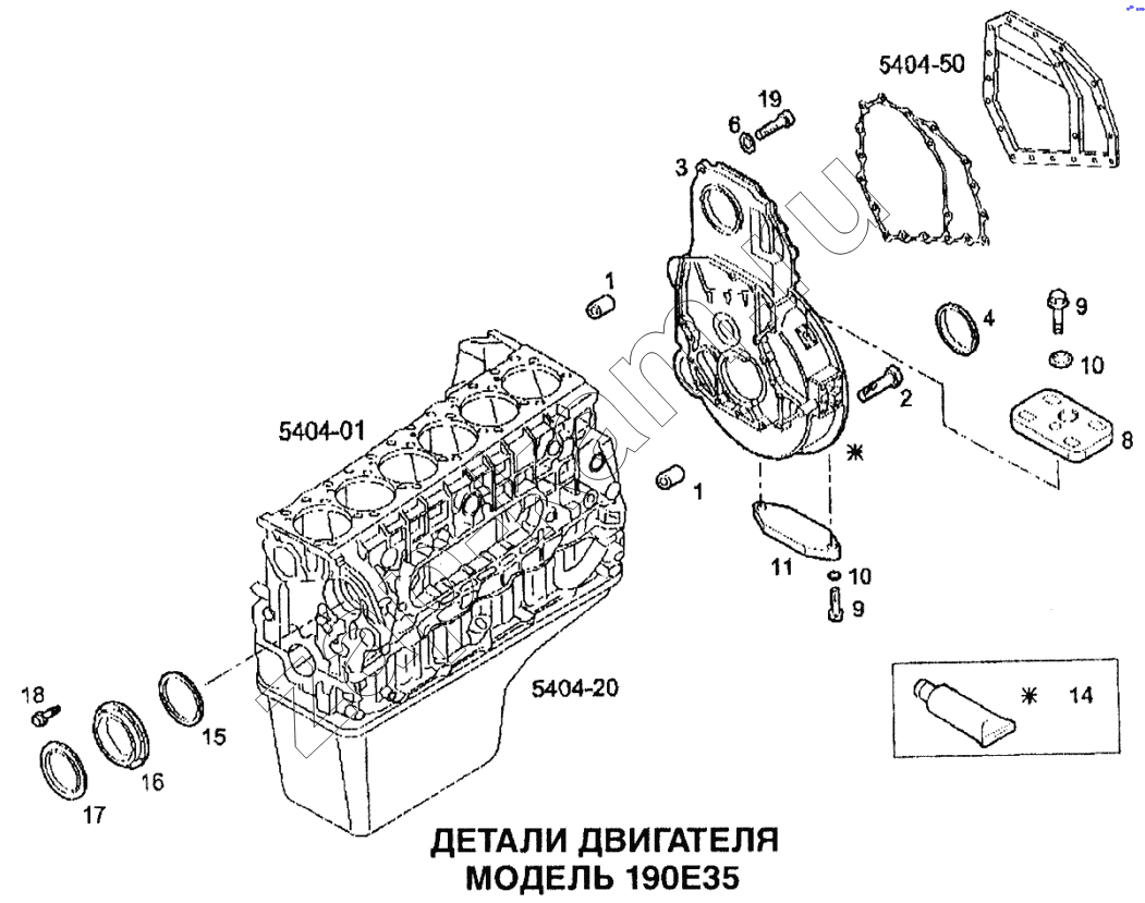 Схема/чертеж: Детали двигателя / IVECO EuroTech CURSOR
