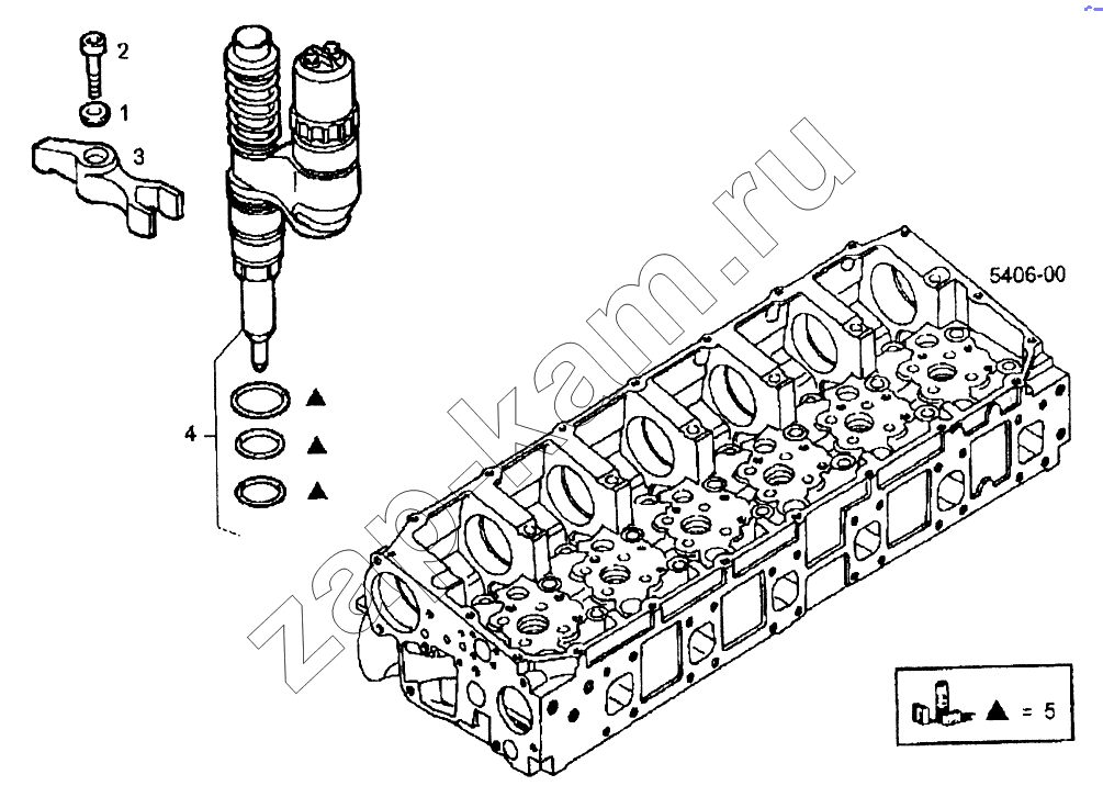 Схема/чертеж: Насос-форсунка / IVECO EuroTech CURSOR
