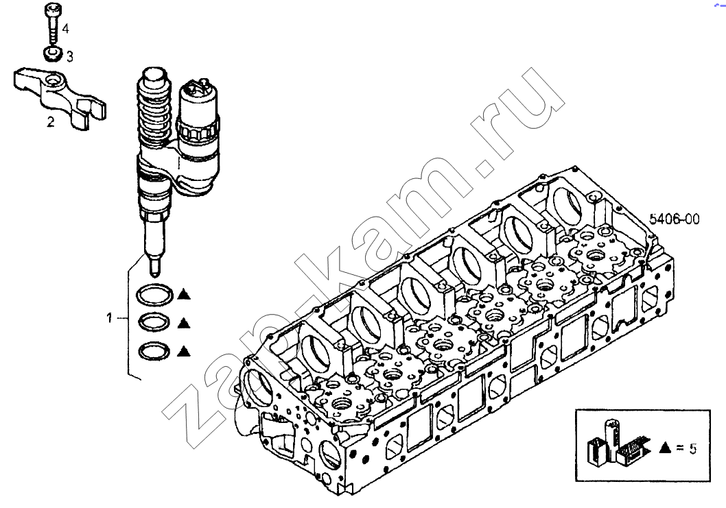 Схема/чертеж: Насос-форсунка / IVECO EuroTech CURSOR