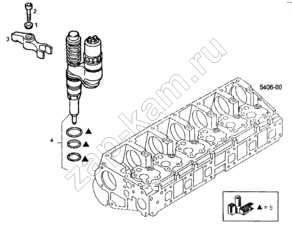 Схема/чертеж: Насос-форсунка / IVECO EuroTech CURSOR