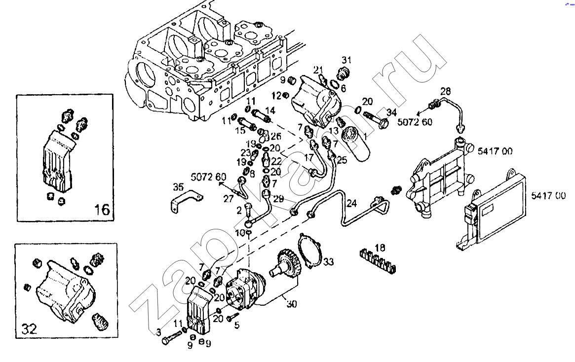 Схема/чертеж: Система впрыска топлива / IVECO EuroTech CURSOR