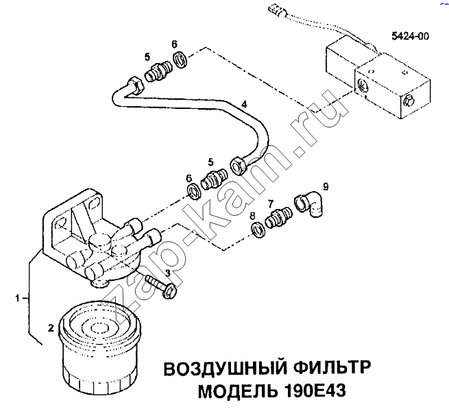 Схема/чертеж: Воздушный фильтр / IVECO EuroTech CURSOR