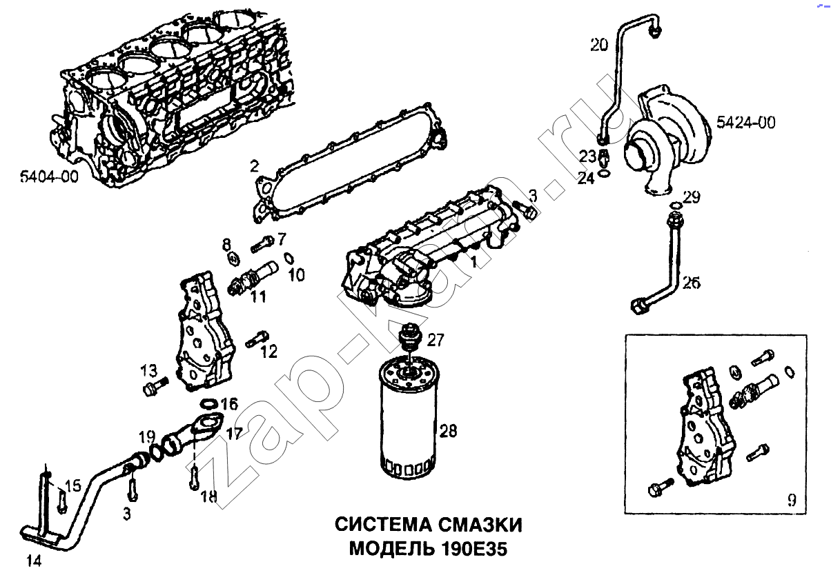 Схема/чертеж: Система смазки / IVECO EuroTech CURSOR