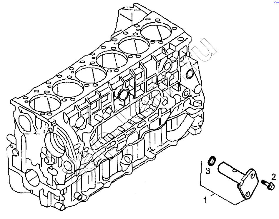 Схема/чертеж: Регулятор давления масла / IVECO EuroTech CURSOR