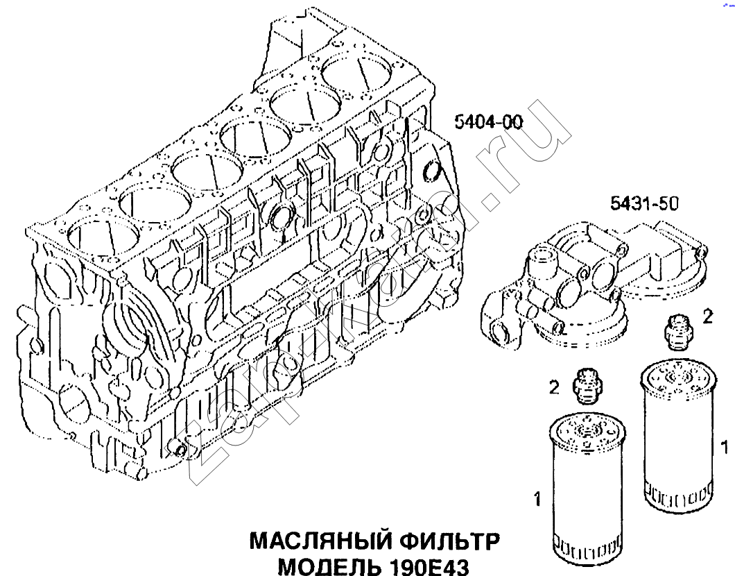 Схема/чертеж: Масляный фильтр / IVECO EuroTech CURSOR