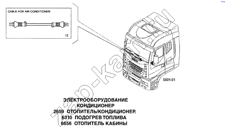 Схема/чертеж: Электрооборудование, кондиционер / IVECO Stralis