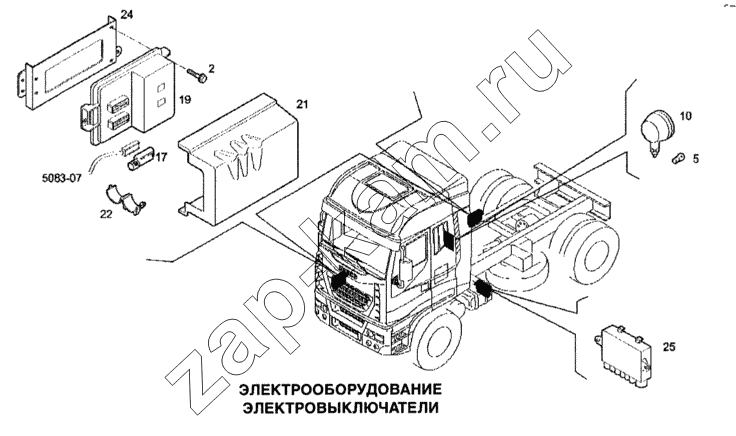 Схема/чертеж: Электрооборудование, электровыключатели / IVECO Stralis