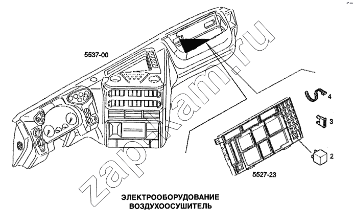 Схема/чертеж: Электрооборудование, воздухоосушитель / IVECO Stralis