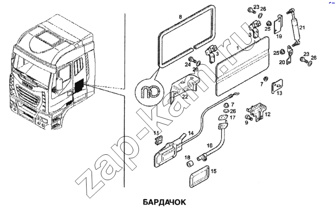 Схема/чертеж: Бардачок / IVECO Stralis