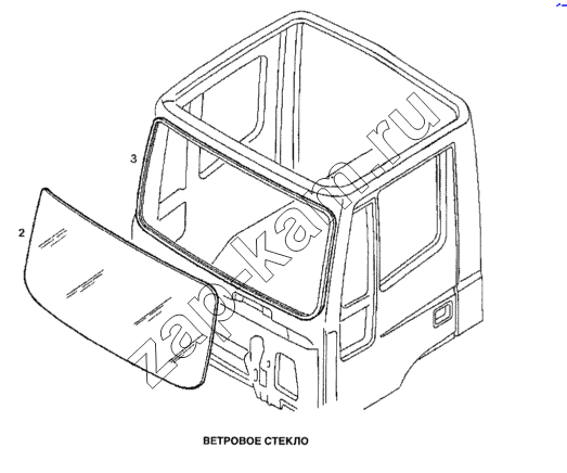 Схема/чертеж: Ветровое стекло / IVECO Stralis
