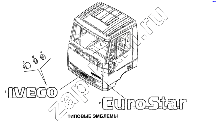 Схема/чертеж: Типовые эмблемы / IVECO Stralis