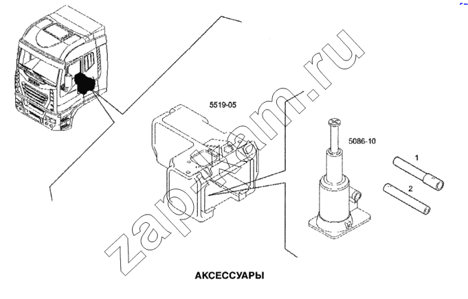 Схема/чертеж: Аксессуары / IVECO Stralis