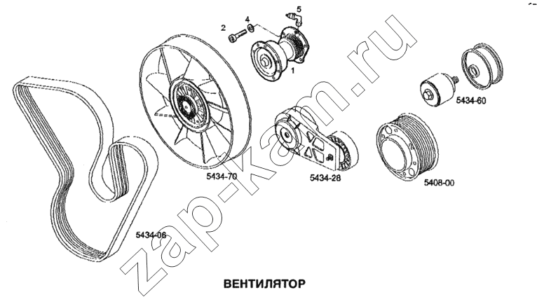 Схема/чертеж: Вентилятор / IVECO Stralis