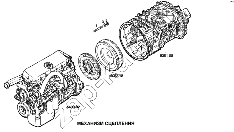 Схема/чертеж: Механизм сцепления / IVECO Stralis