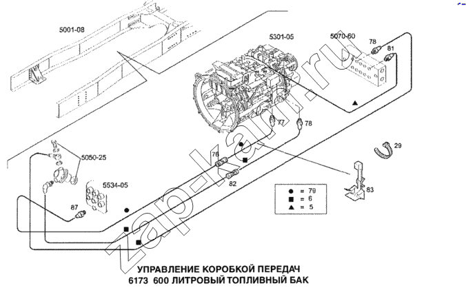 Схема/чертеж: Управление коробкой передач / IVECO Stralis