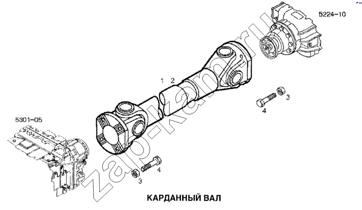 Схема/чертеж: Карданный вал / IVECO Stralis