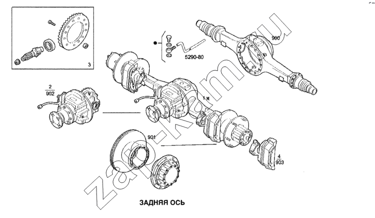 Схема/чертеж: Задняя ось / IVECO Stralis