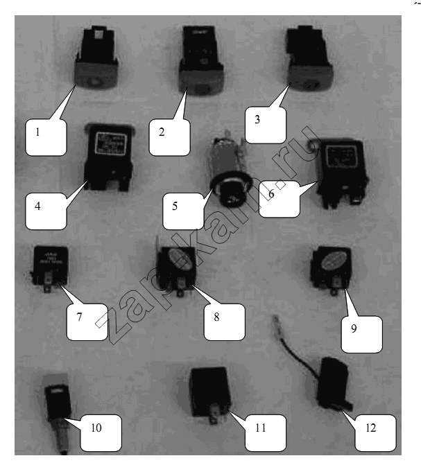 Схема/чертеж: 3700D1286 Electric equipment / JAC Motors HFC 1020K-D134