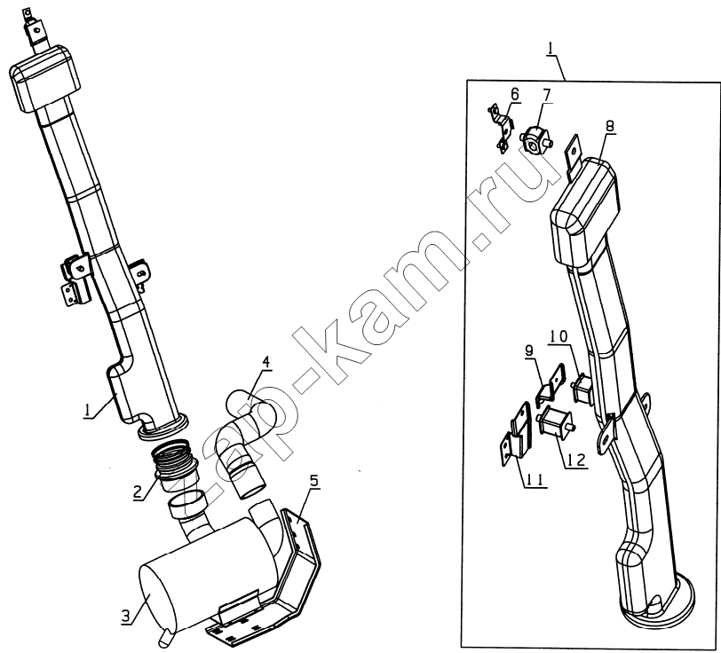 Схема/чертеж: 1109D128 Air-cleaner equipment / JAC Motors HFC 1020K-D134