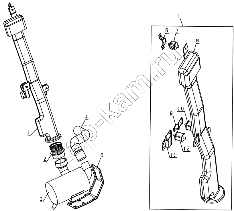 Схема/чертеж: 1109D128XZ Air-cleaner equipment / JAC Motors HFC 1020K-D134