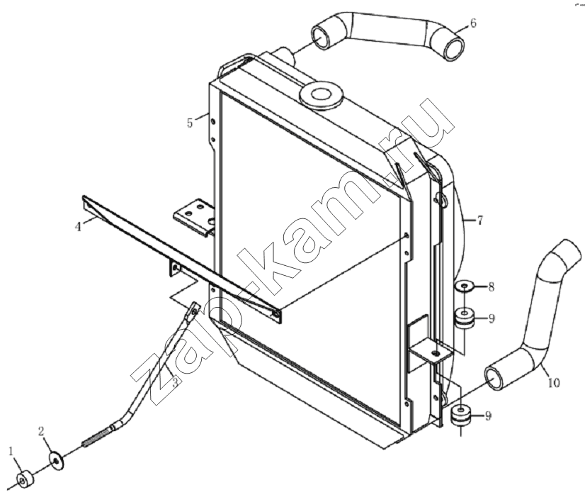Схема/чертеж: 1300D12 Cooling system equipment / JAC Motors HFC 1020K-D134
