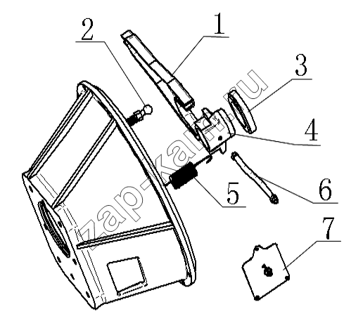 Схема/чертеж: 1602D4 Clutch controlling equipment / JAC Motors HFC 1020K-D134